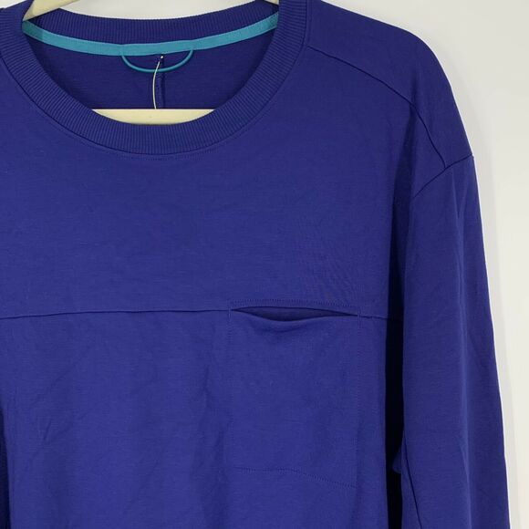 All in Motion Small Ponte Crew Neck Sweatshirt Indigo Blue NWT - Picture 4 of 7
